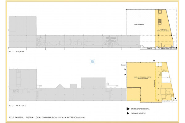 Gliwice, Do wynajęcia magazyny o powierzchni 2062 m2