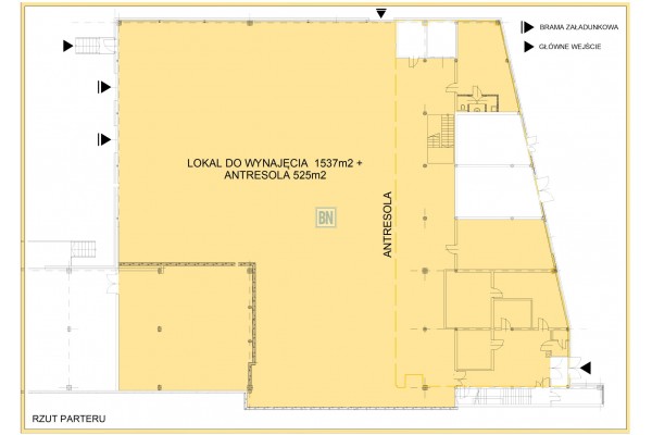 Gliwice, Do wynajęcia magazyny o powierzchni 2062 m2
