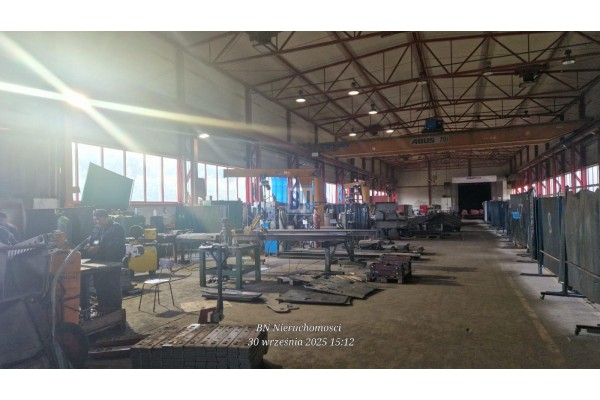 Zabrze, Hala/Magazyn z placem 3-4tys.m2 oraz suwnice